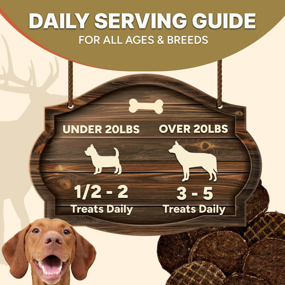 Gaines Family Farmstead Elk Chips single-ingredient label for sensitive dogs.