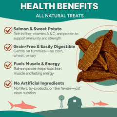 Gaines Family Farmstead Salmón y Batata: alto en omega-3 para pelaje saludable.