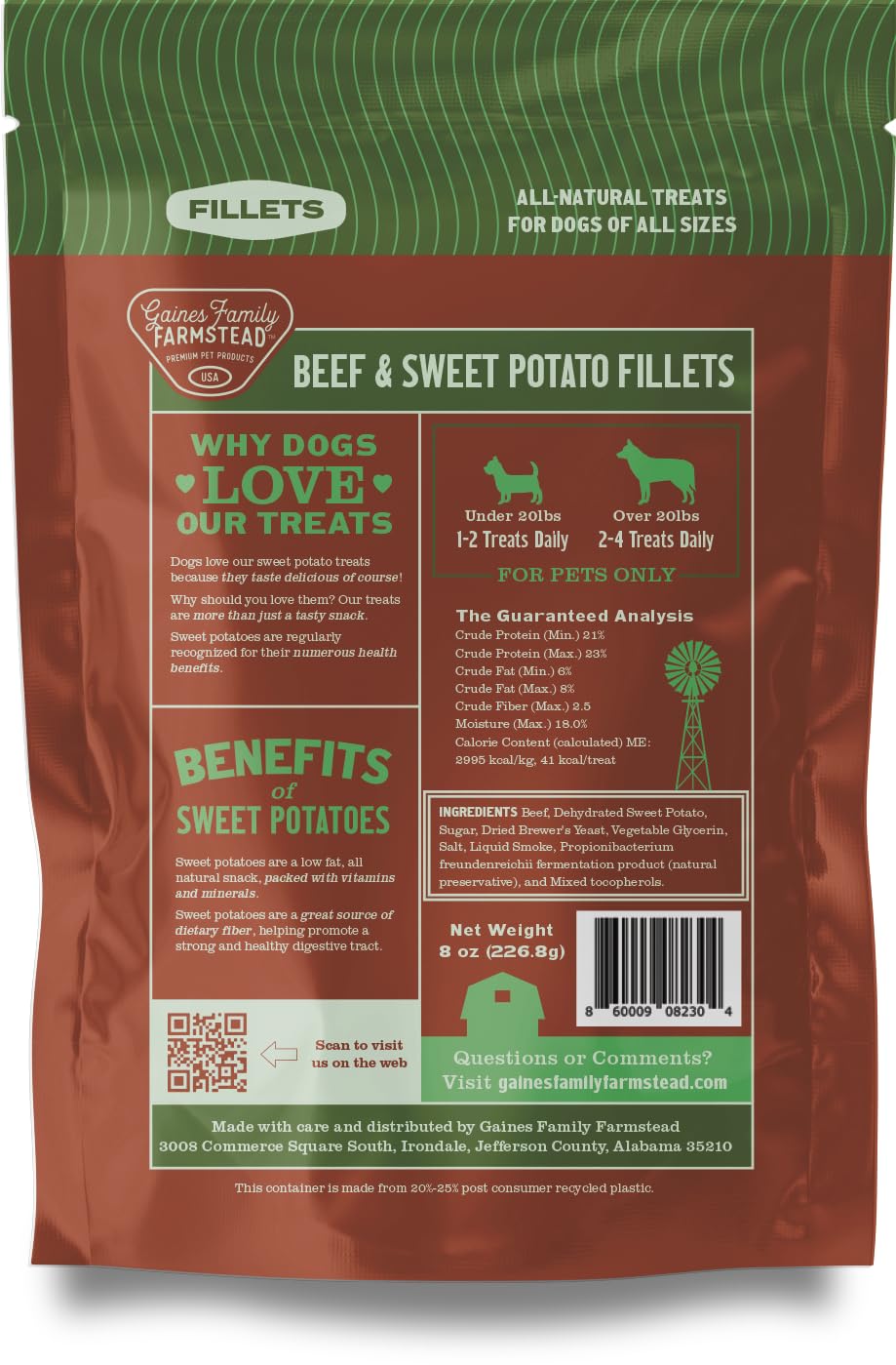 Gaines Family Farmstead vitamin-rich fillets support healthy eyes and immune function