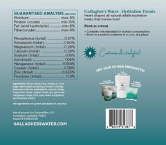 Gallagher's Water treats close-up crunchy texture ideal as a low-sugar reward.