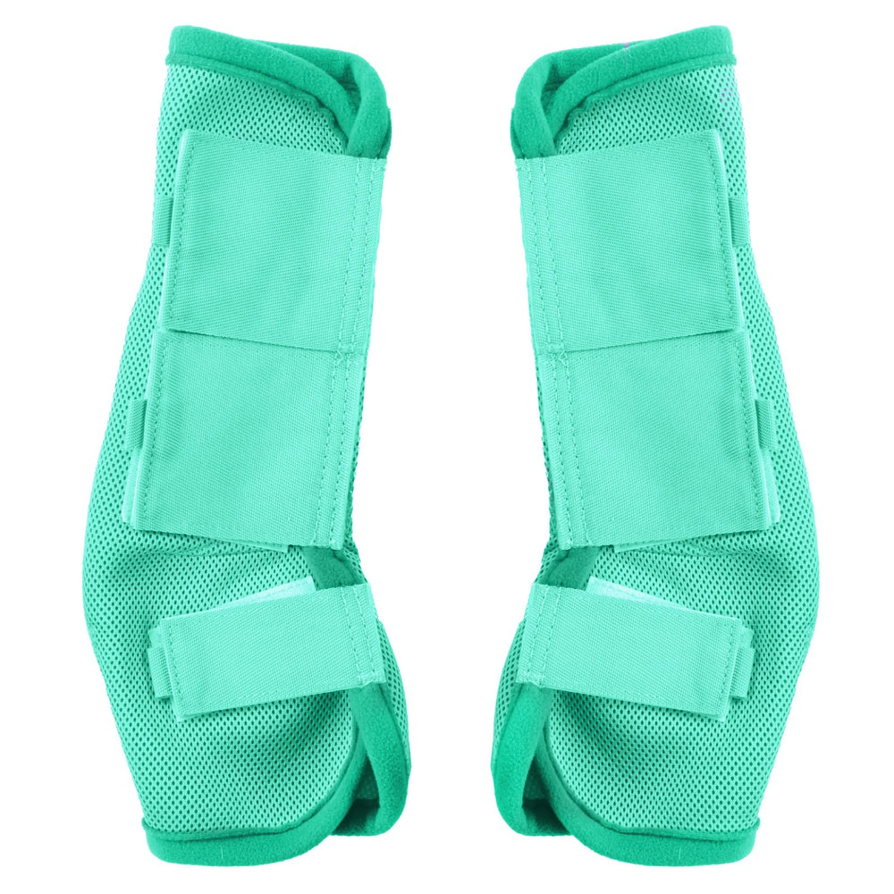 Gallopoff fly boots contoured-fit closeup highlighting comfortable fleece edge for rub-free wear