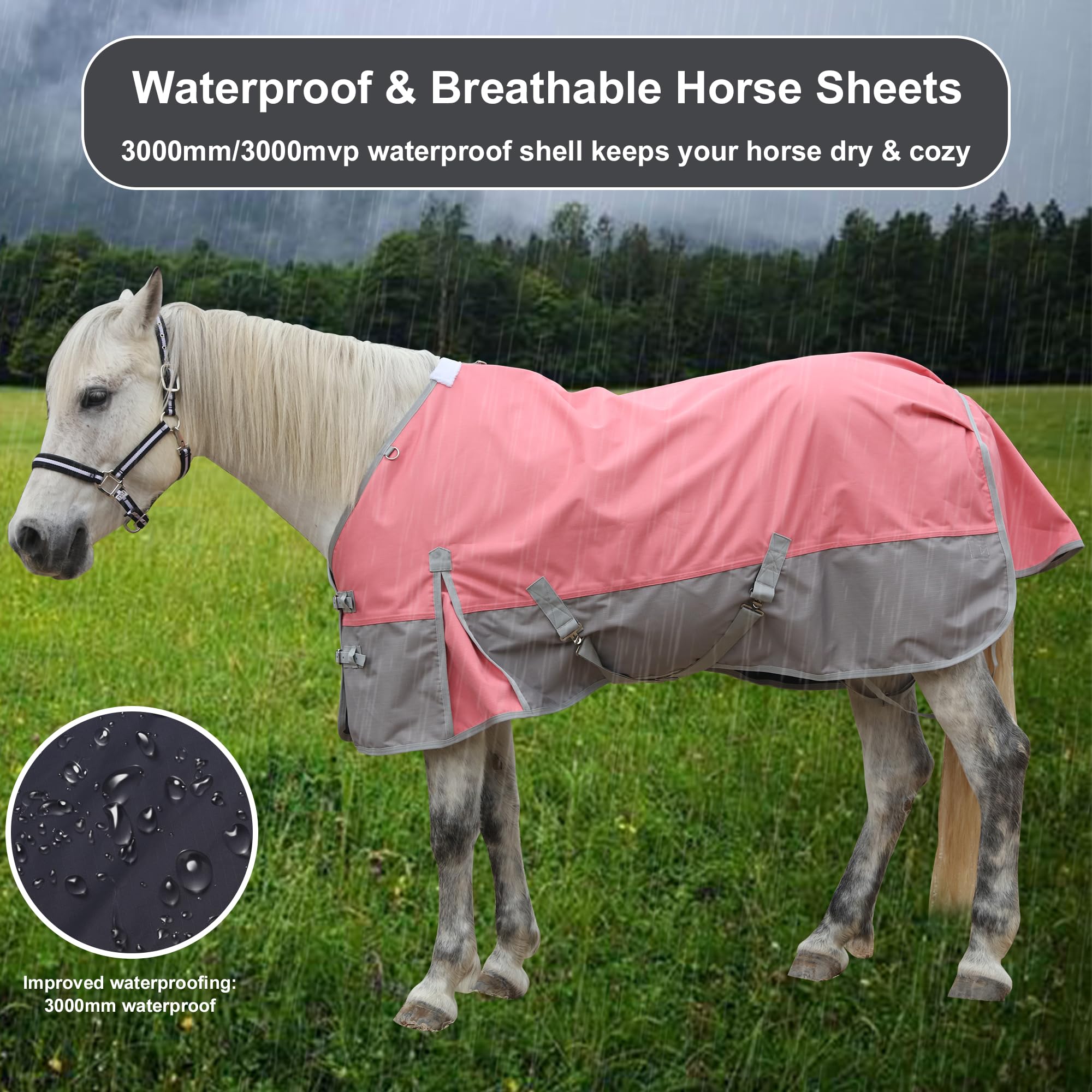 Gallopoff withers microfleece detail minimizes rubbing for comfort.