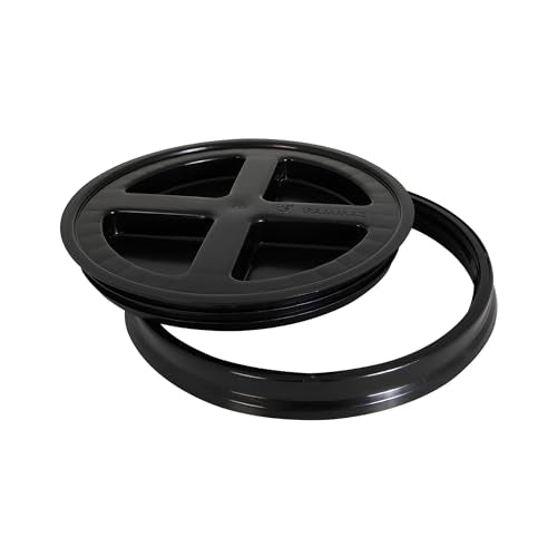Closeup of Gamma Seal Lid dual gaskets showing airtight seal