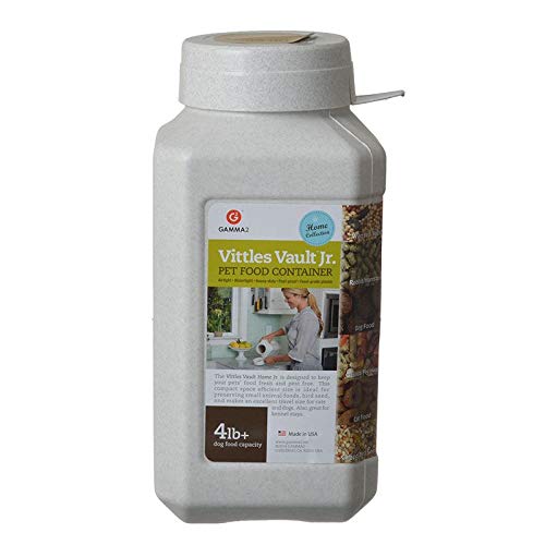 Gamma Vittles Vault airtight square container front view keeps pet food fresh