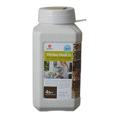 Gamma Vittles Vault airtight square container front view keeps pet food fresh
