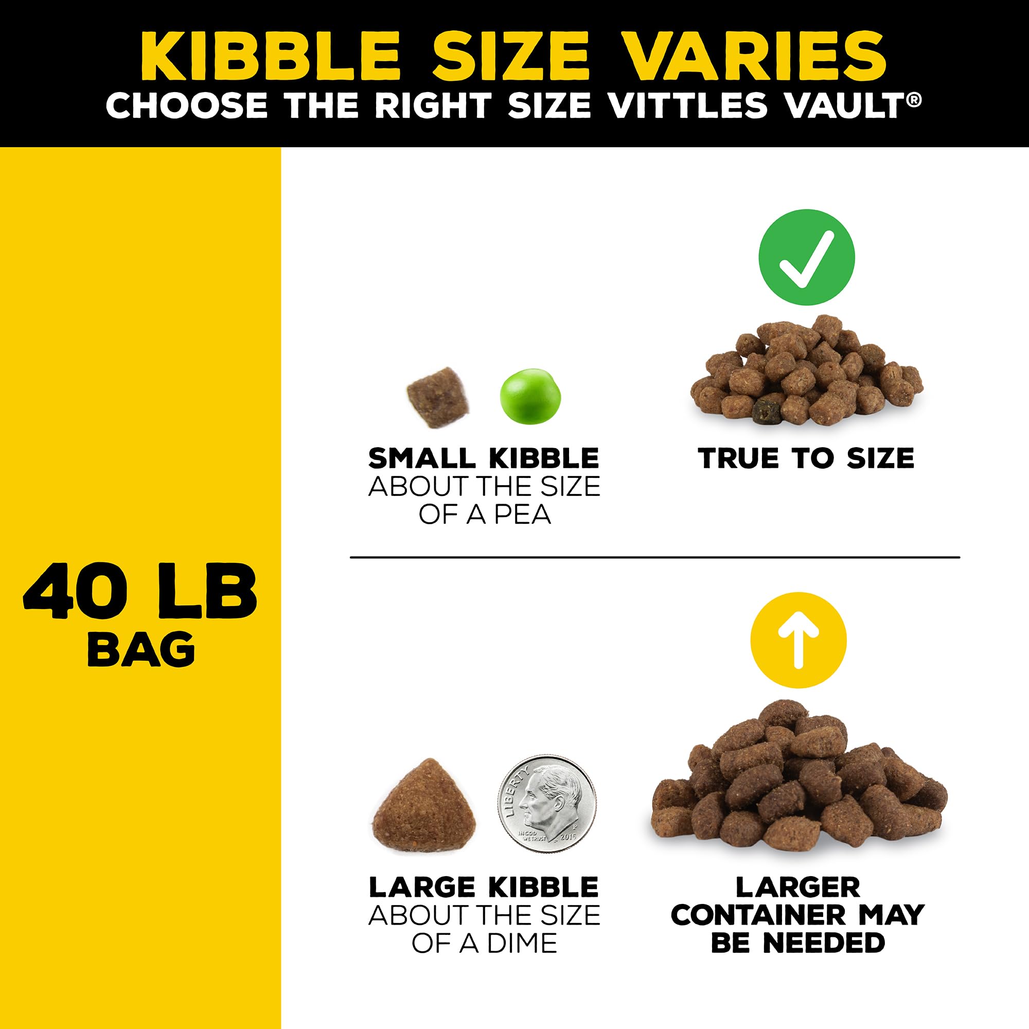 Gamma2 Vittles Vault stackable design helps organize multiple bins and maximize space.