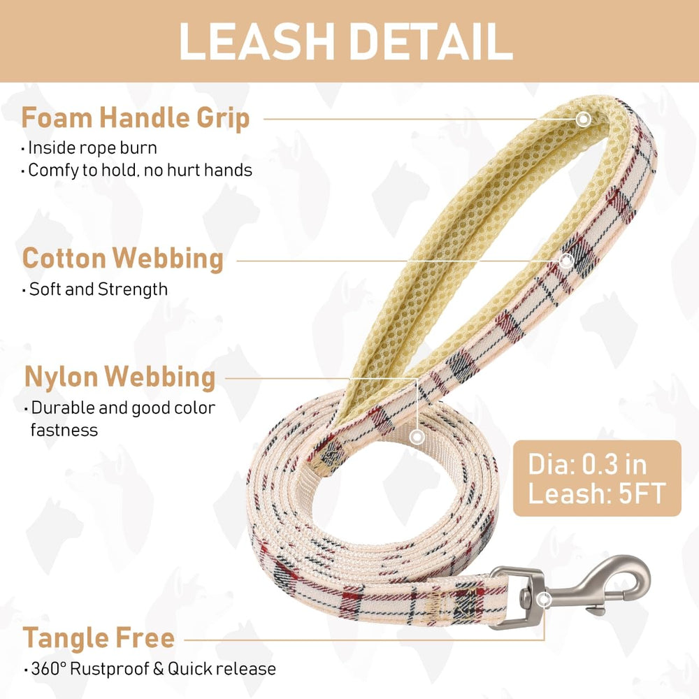 GAMUDA breathable plaid mesh keeps pet comfortable in all seasons.