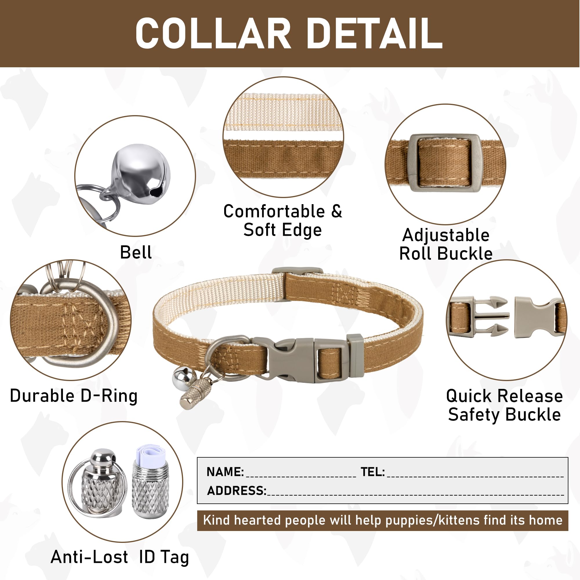 Reflective strips on GAMUDA harness boost visibility for night walks
