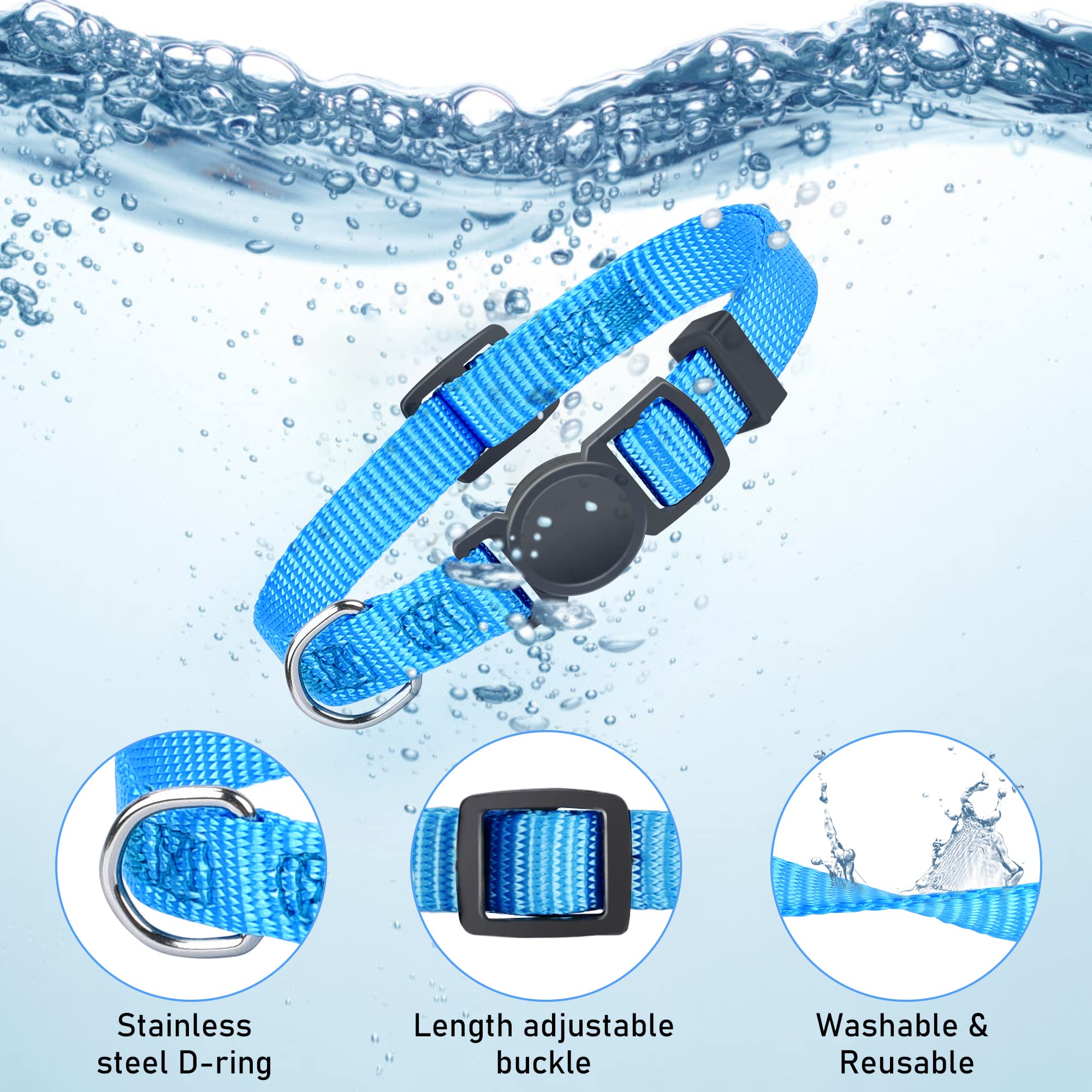 GAMUDA Puppy ID Collar adjustable neck range for growing pups