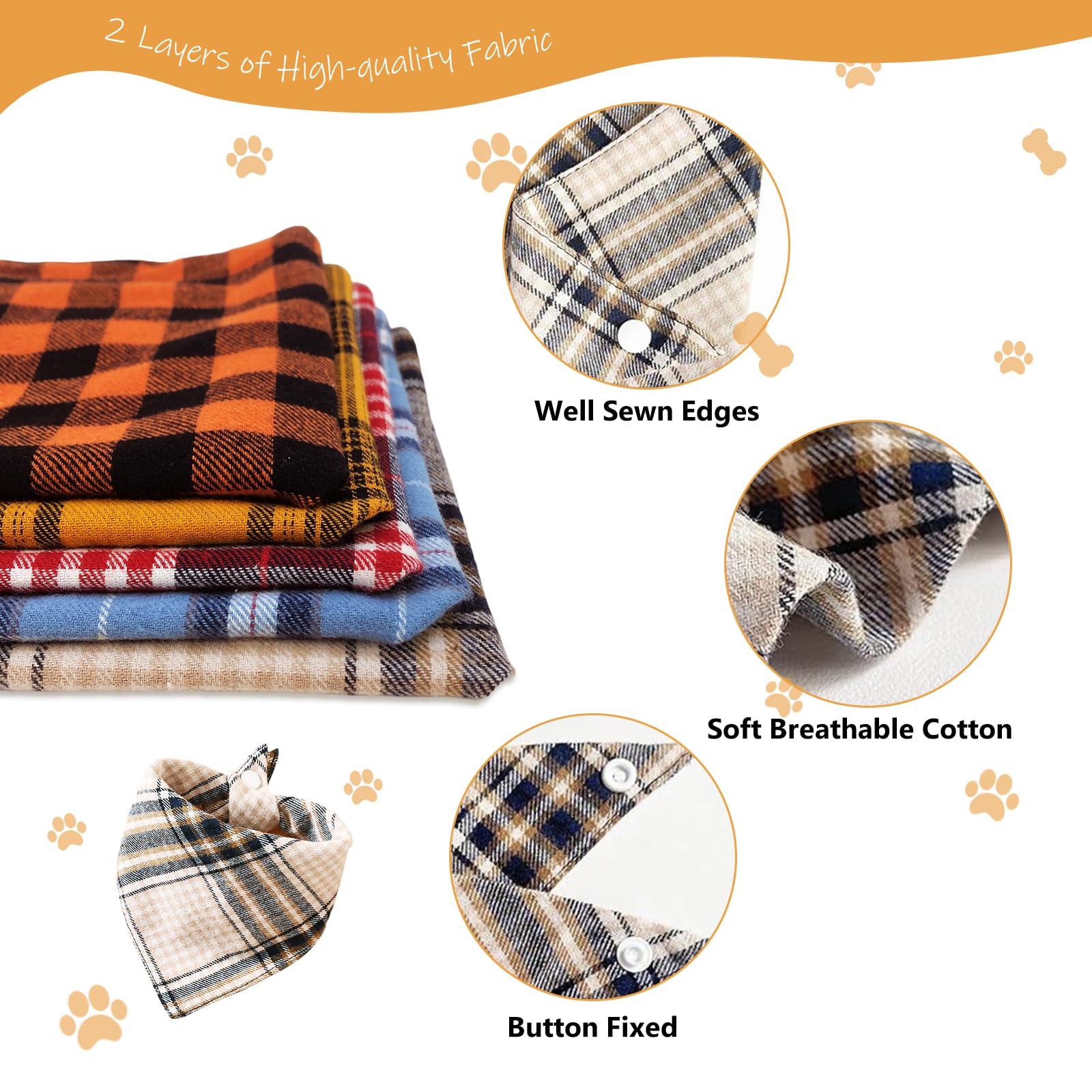 Ganbuyrii adjustable-fit dog bandana strap demonstrating secure fit