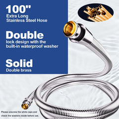 Ganciu dog brush attaches for thorough cleaning while you wash your dog.