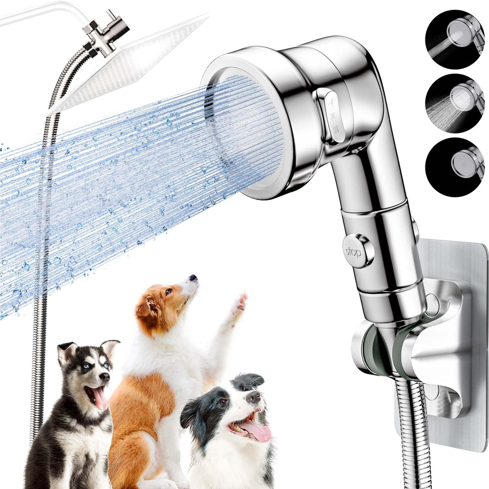 Ganciu dog shower attachment ready for simple at-home baths with versatile fittings and easy setup.