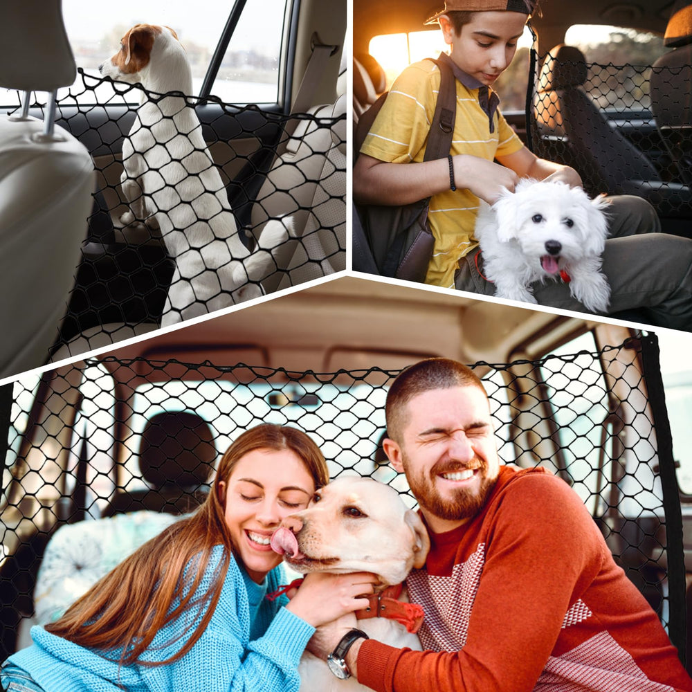 GAOSPD dog car net barrier foldable-storage for quick removal and compact packing.