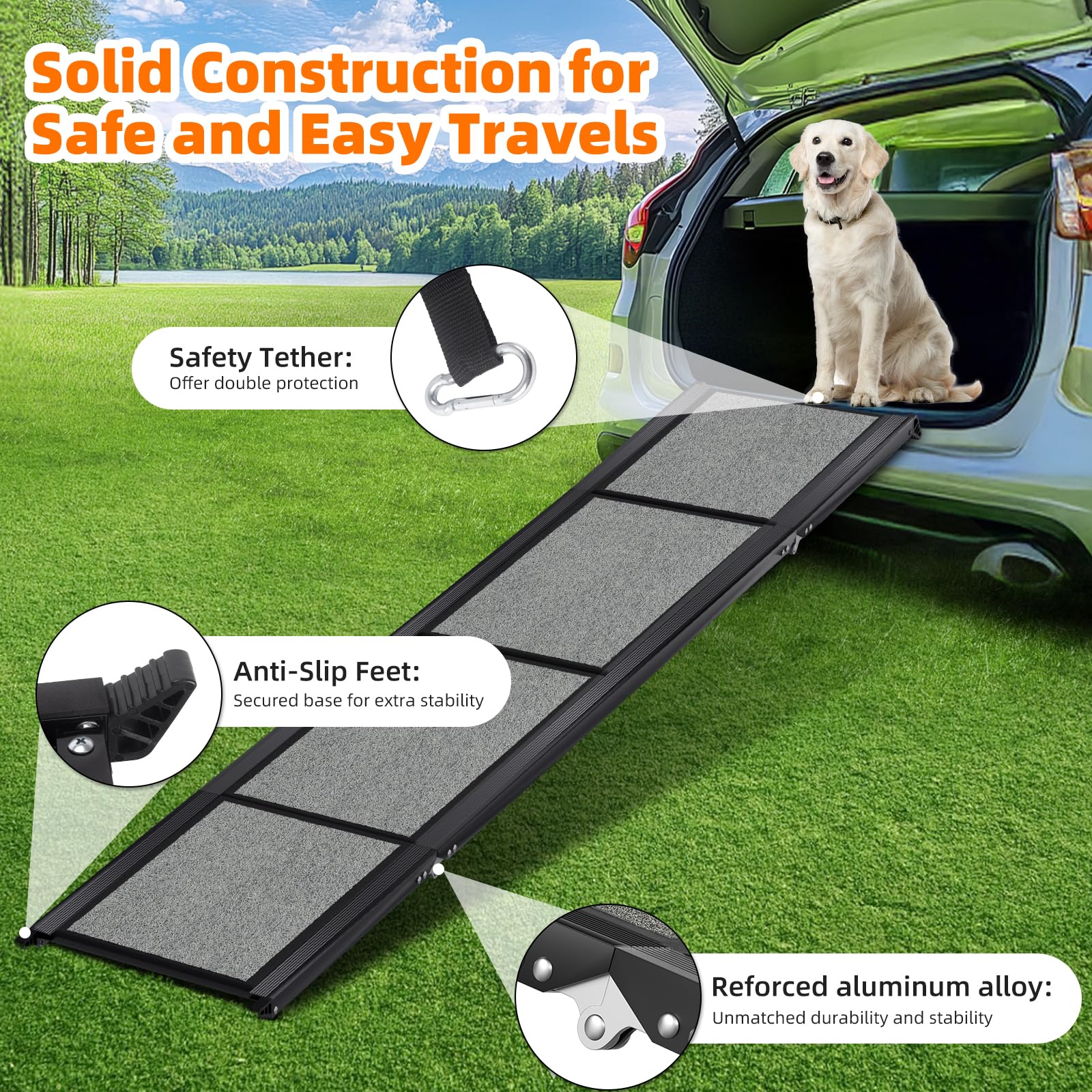GAOYITK dog ramp outdoor-use ready for daily adventures.
