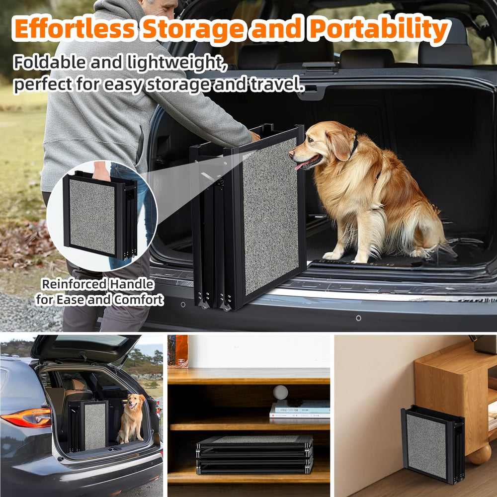 GAOYITK dog ramp suitable for SUVs and trucks for convenient pet access.
