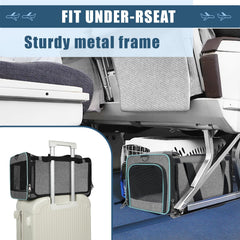 GAPZER Alaska cat carrier interior with tether for added security during transit.