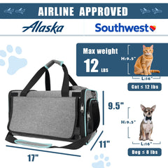 GAPZER Alaska carrier side view, soft sides for airline-friendly travel.