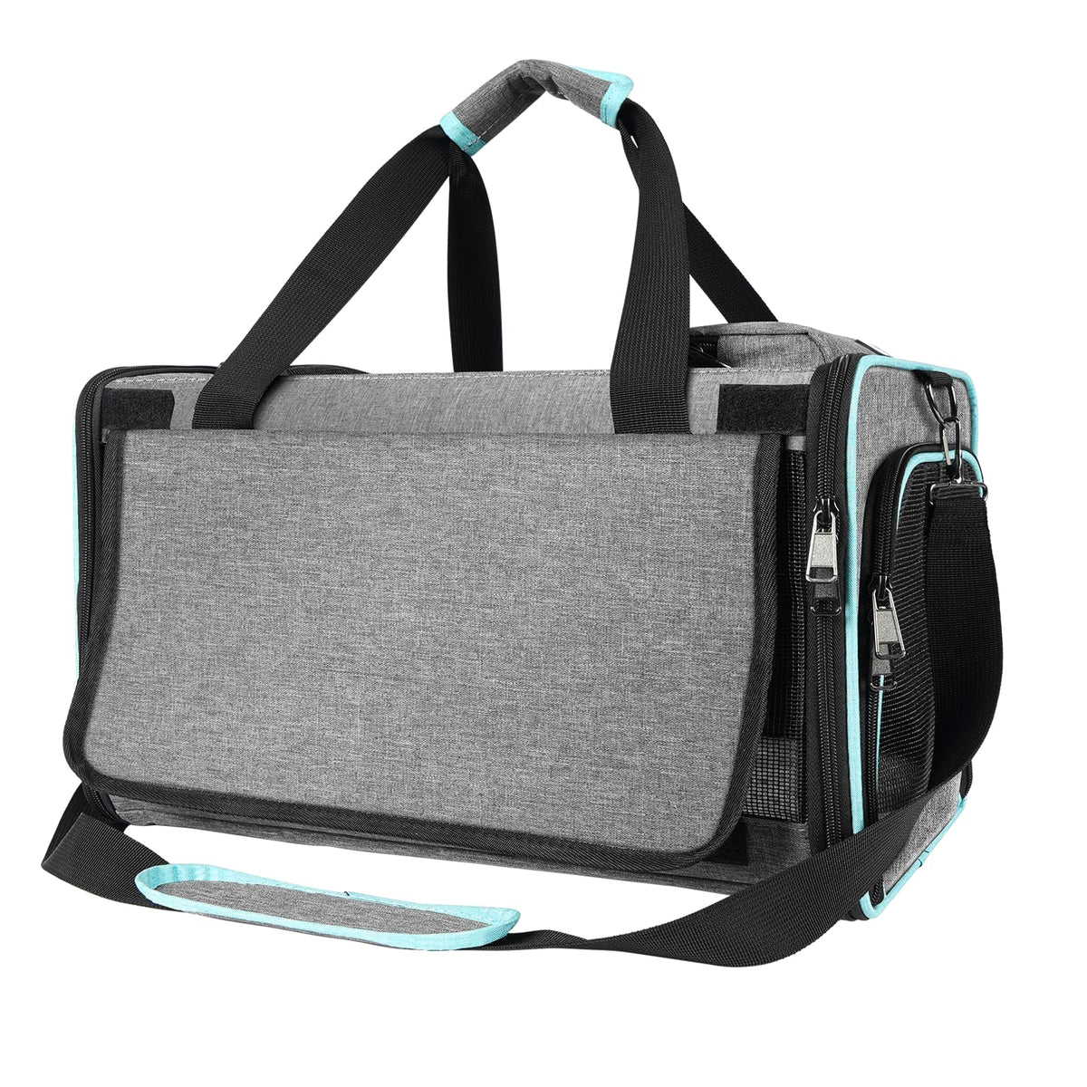 GAPZER Alaska cat carrier underseat front view, compact cabin-friendly design for small pets.