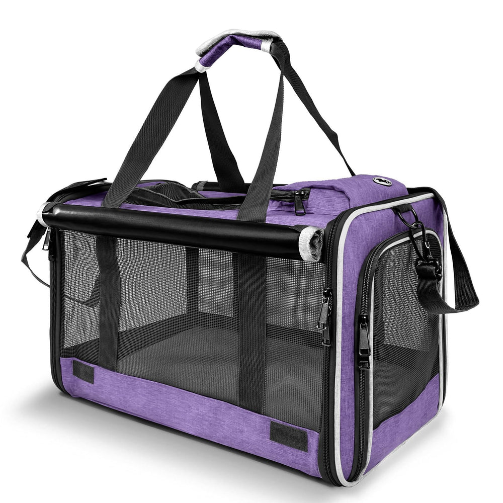 GAPZER carrying bag yorkie-ventilated-softside for airy travel comfort.