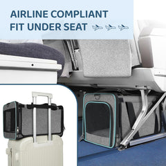 GAPZER cat carrier adjustable shoulder strap for easy airport carrying