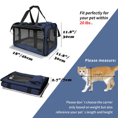 Gapzer cat carrier collapsible-design saves space when not in use