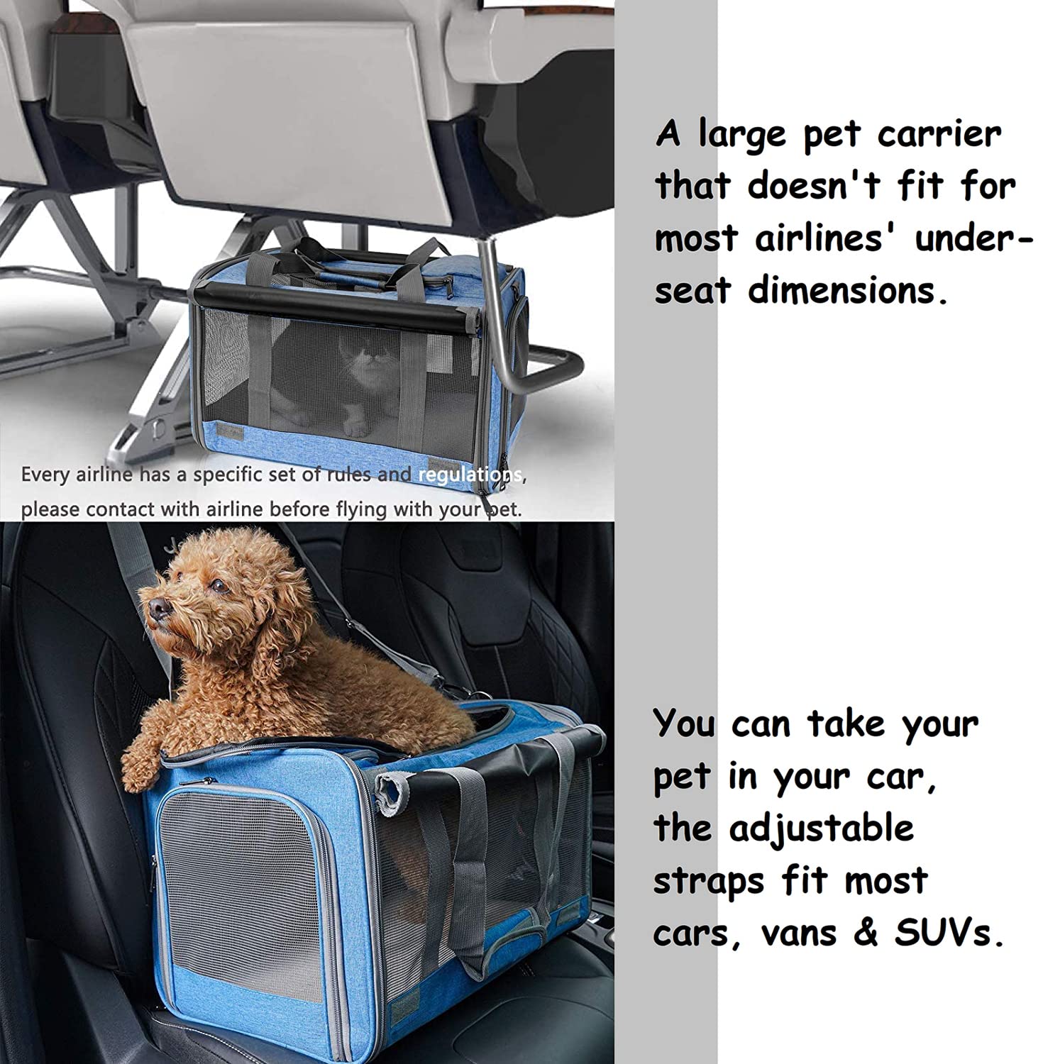 GAPZER cat carrier collapsible folded for compact storage