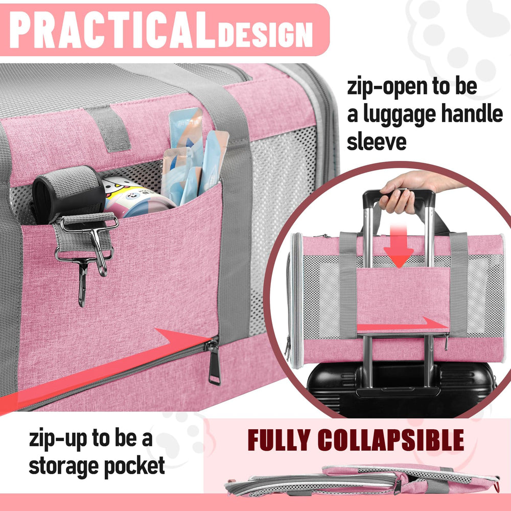 Gapzer cat carrier collapsible design for space-saving storage.