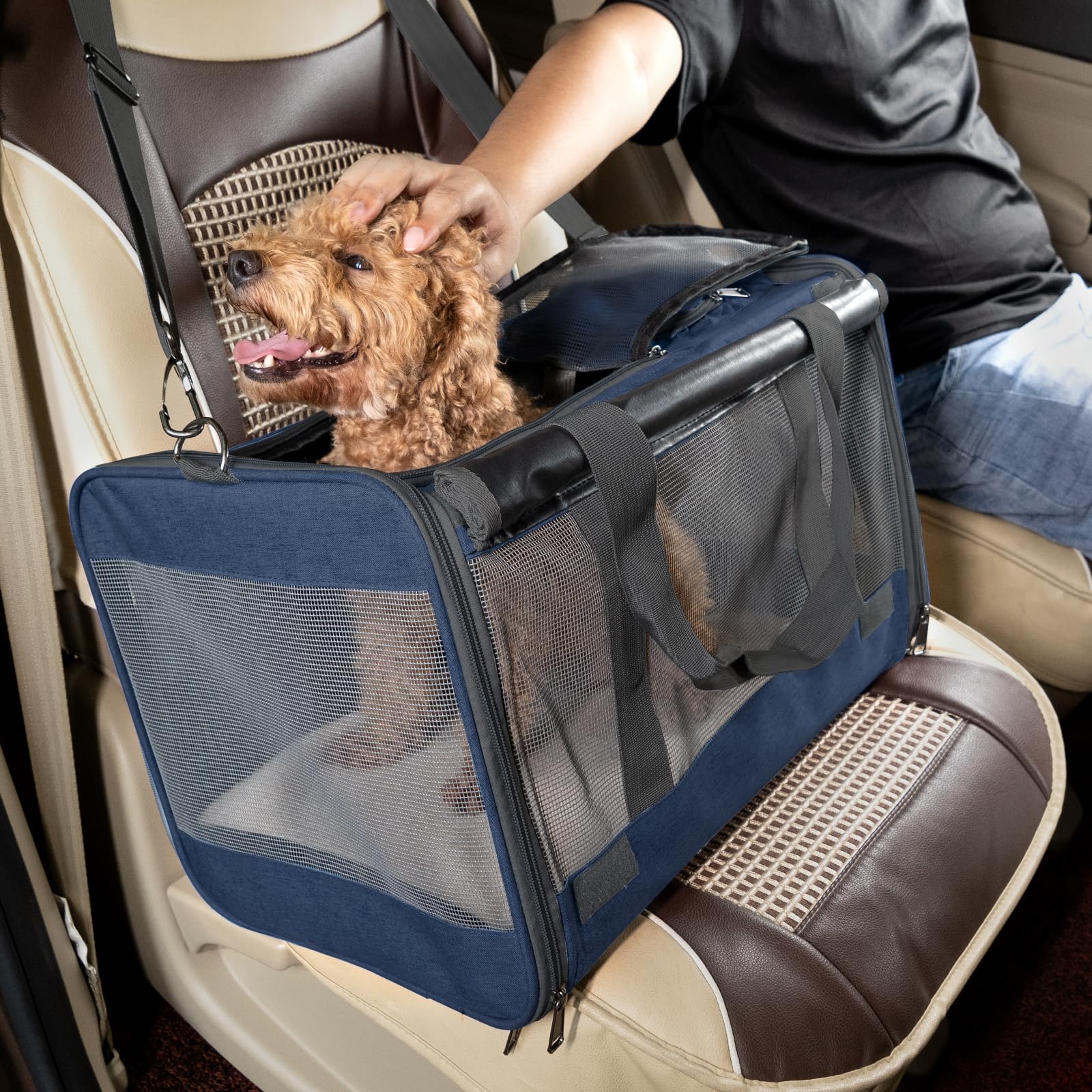 Gapzer cat carrier comfortable-shoulder-strap adds padding for comfort