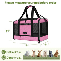GAPZER cat carrier interior mesh shows breathable comfort during trips