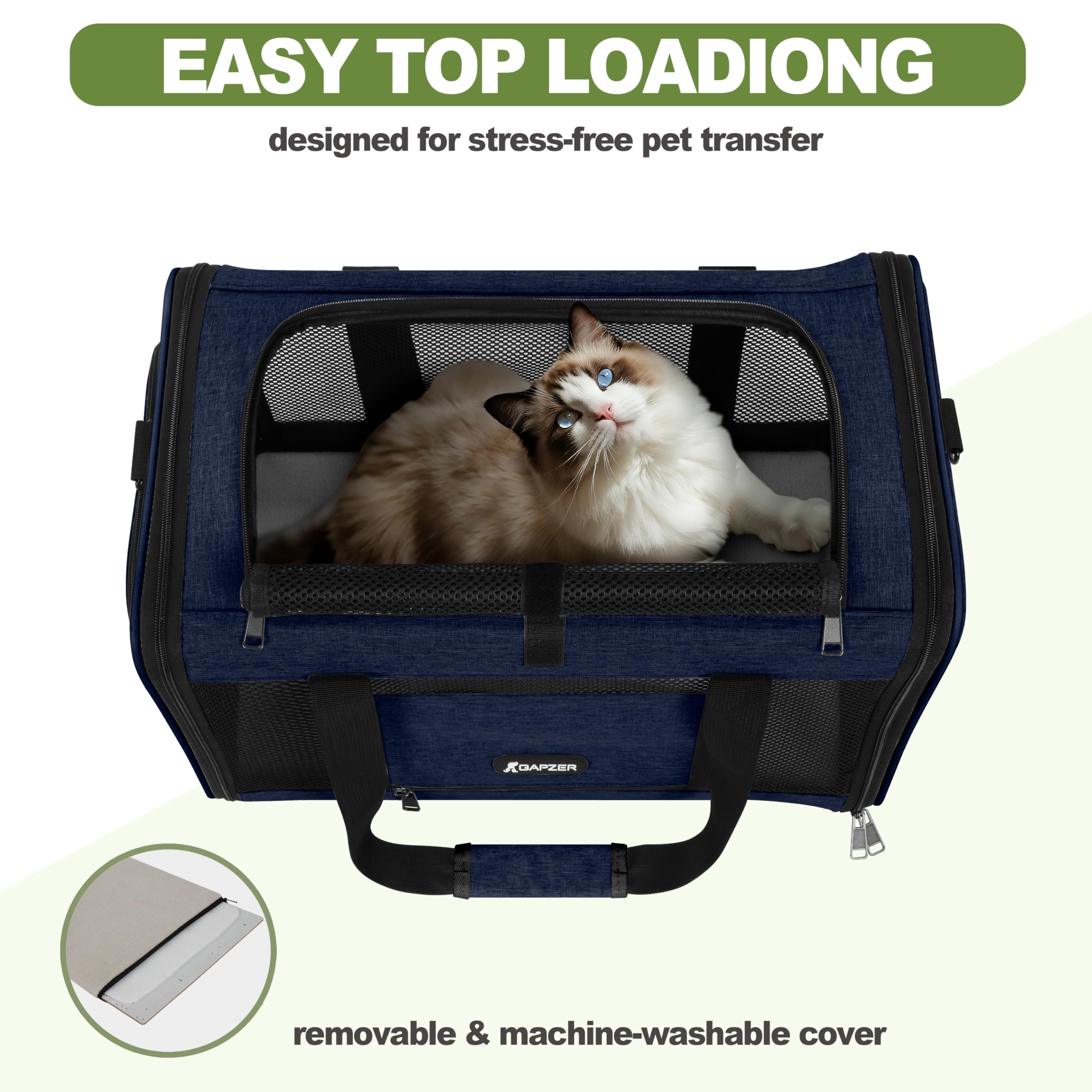 GAPZER dual-entry design simplifies loading and checks
