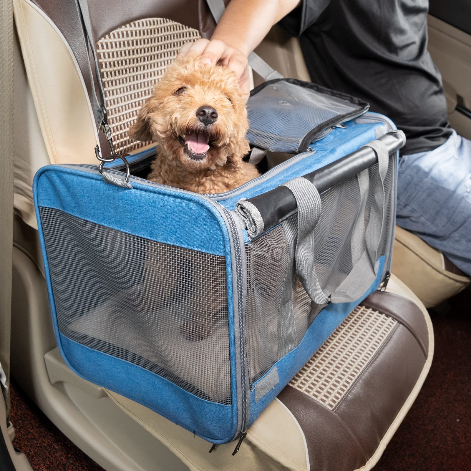 GAPZER cat carrier adjustable shoulder straps reduce caregiver fatigue
