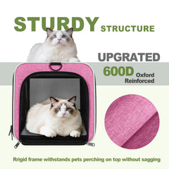 GAPZER cat carrier side-entry door for flexible access during vet visits