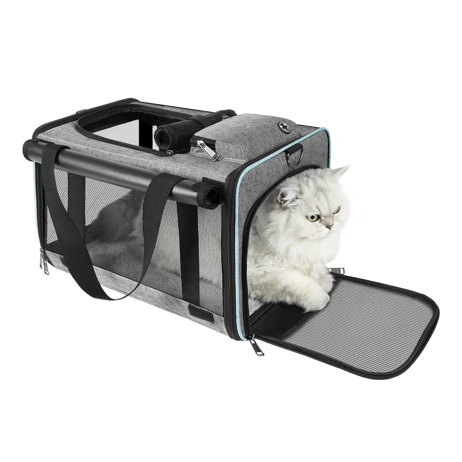 GAPZER cat carrier soft-sides design for airline-friendly fit