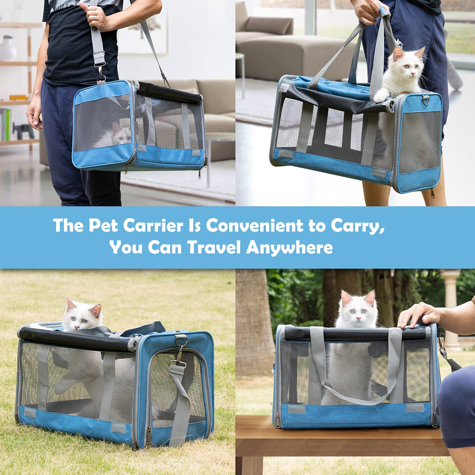 GAPZER cat carrier washable liner for easy cleaning and comfort