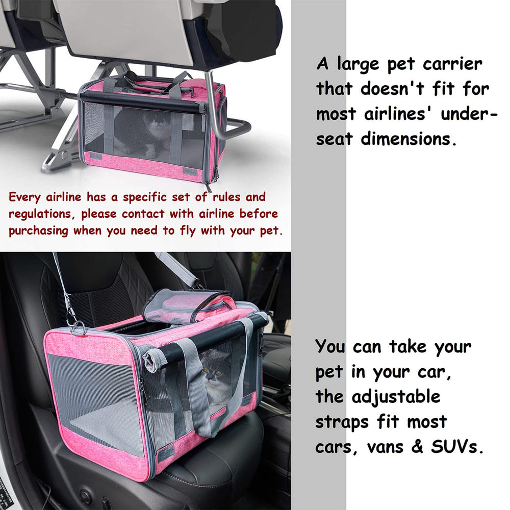 GAPZER cat carrier with machine-washable liner for easy cleaning