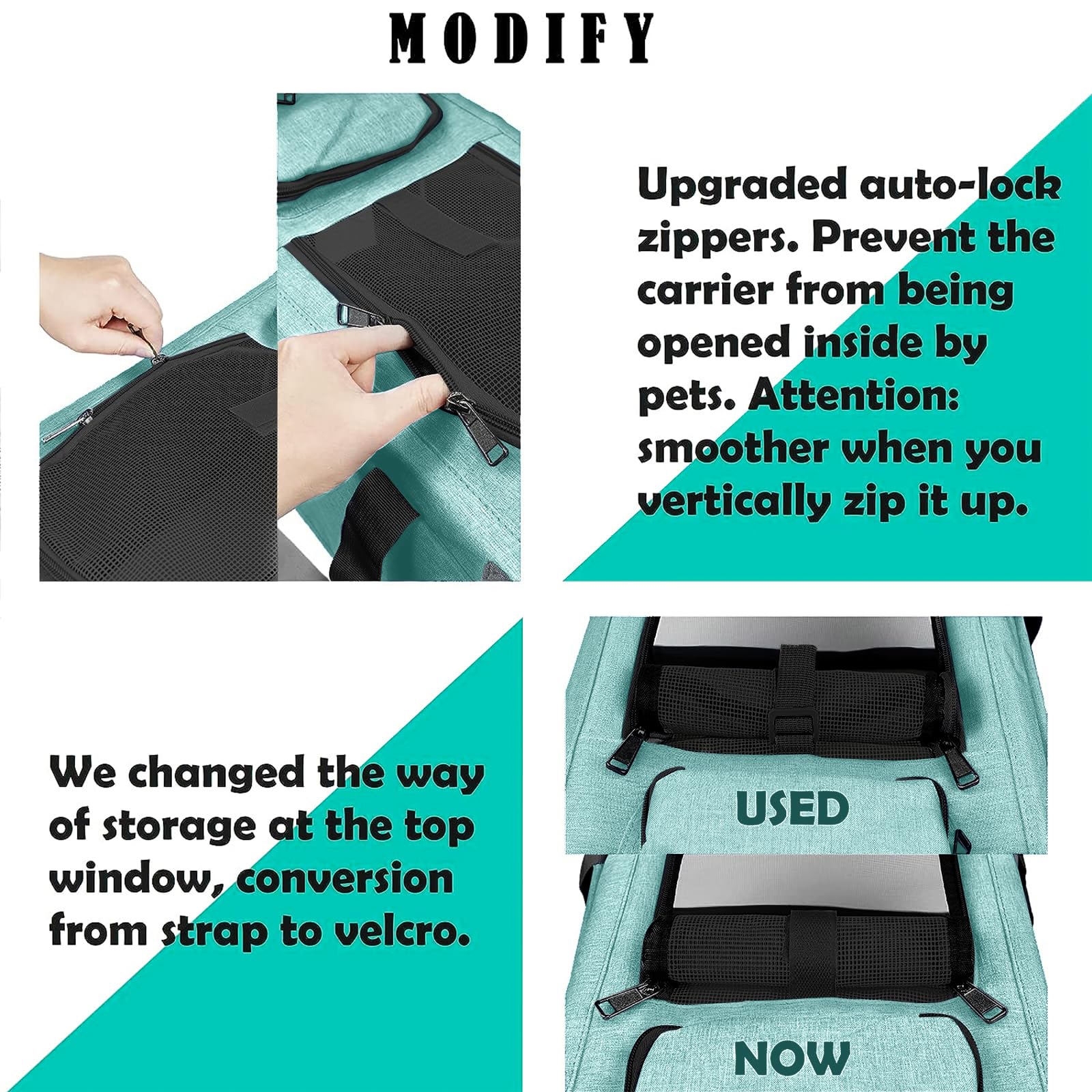 GAPZER 18-inch travel dog carrier ready for quick trips.