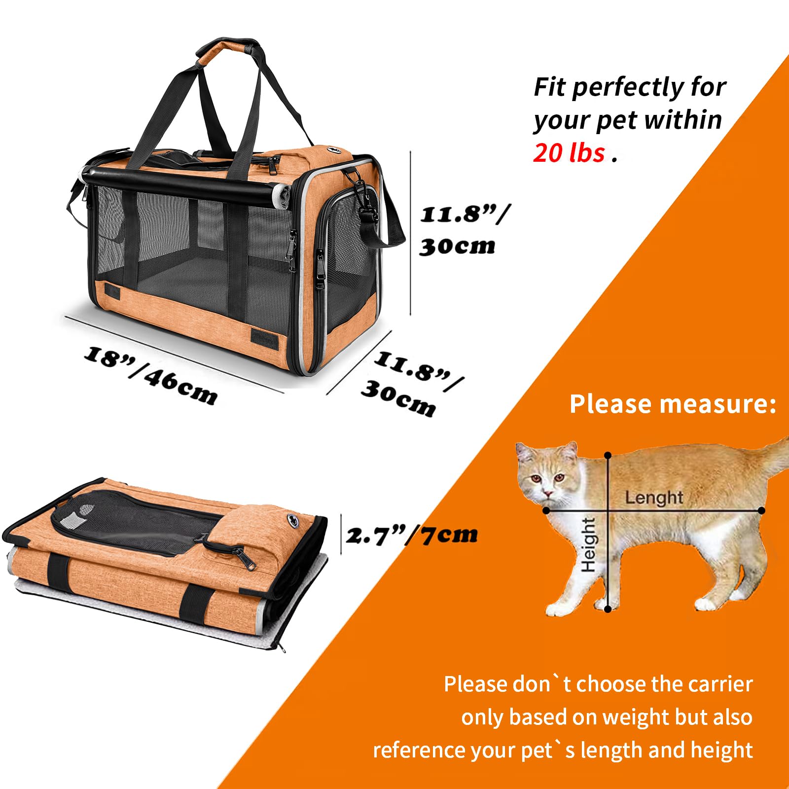 GAPZER breathable-mesh around carrier demonstrates airflow and pet comfort
