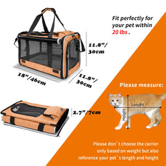 GAPZER breathable-mesh around carrier demonstrates airflow and pet comfort
