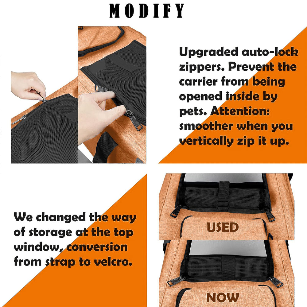 GAPZER-dog-carry-bag-dimensions preview shows 18.1x11.8x11.8 inches fit