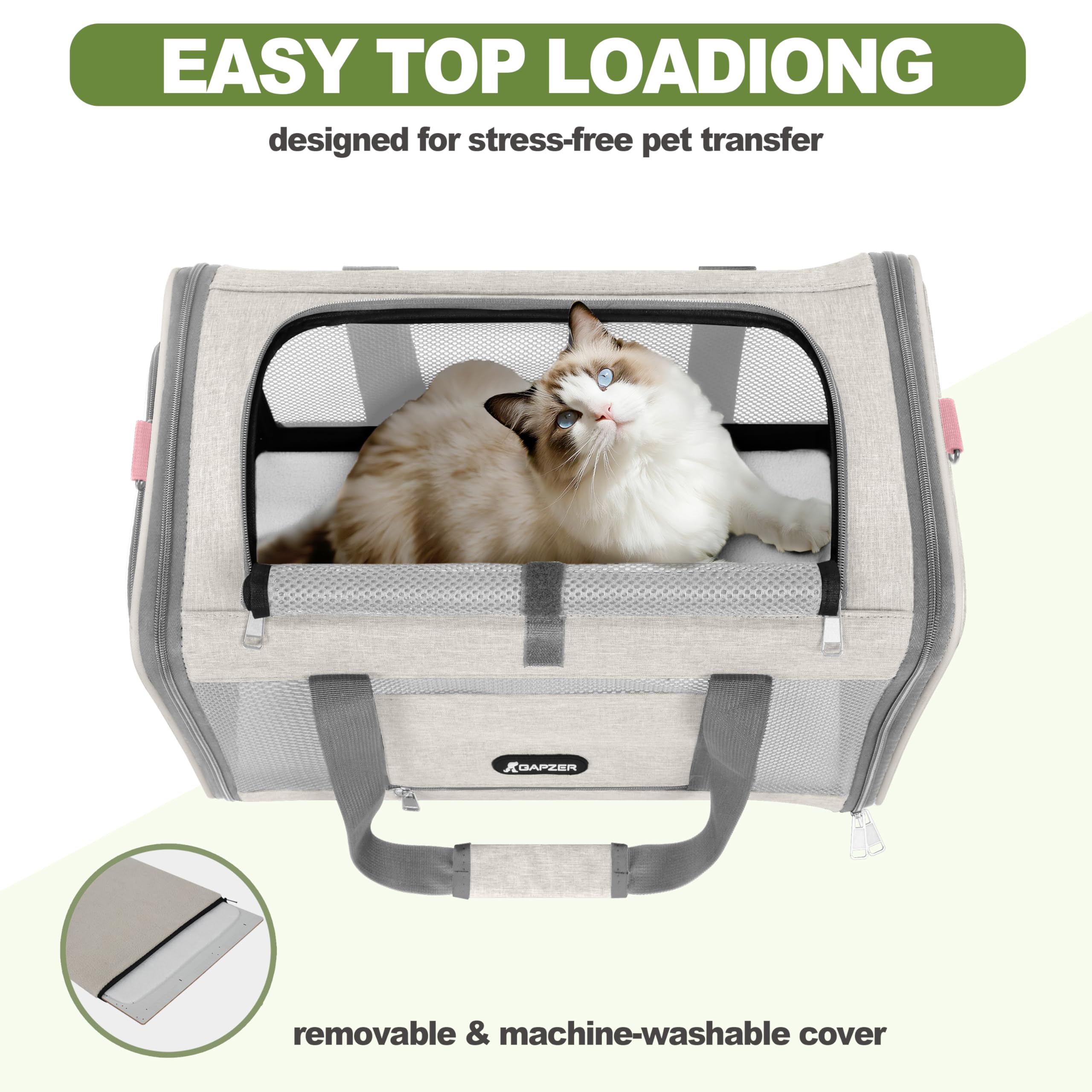 GAPZER escape-resistant zipper keeps pets secure during travel