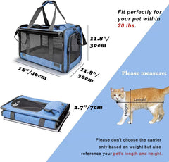 GAPZER large cat carrier side-entry for convenient access