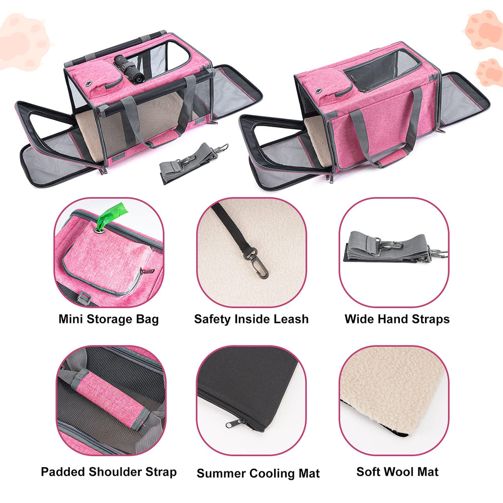 GAPZER pet carrier folds into a compact pad for simple storage