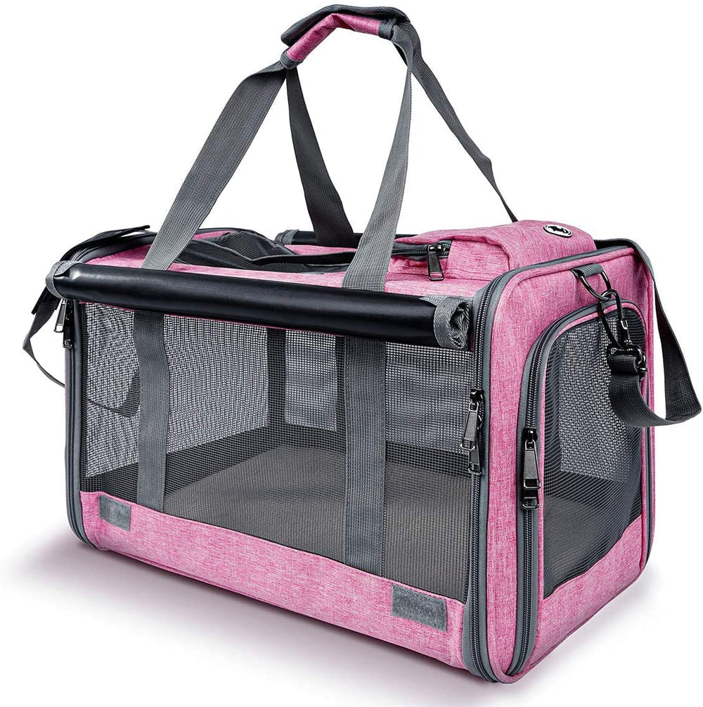 GAPZER pet carrier large cat front view highlights roomy space for comfortable travel