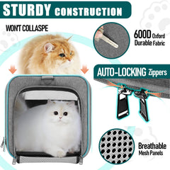 GAPZER pet carrier soft-sided dog travel with side view for comfortable journeys.