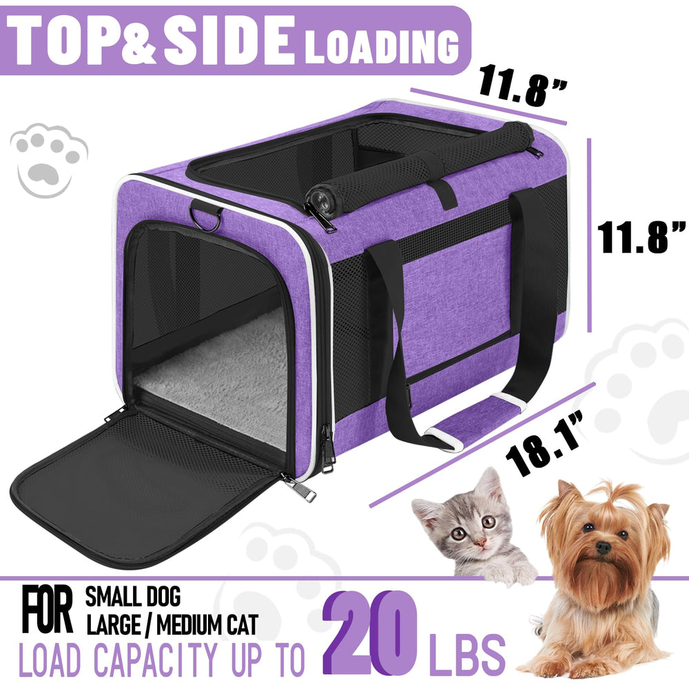 GAPZER soft-sided travel crate offers cozy, breathable comfort for pets during trips