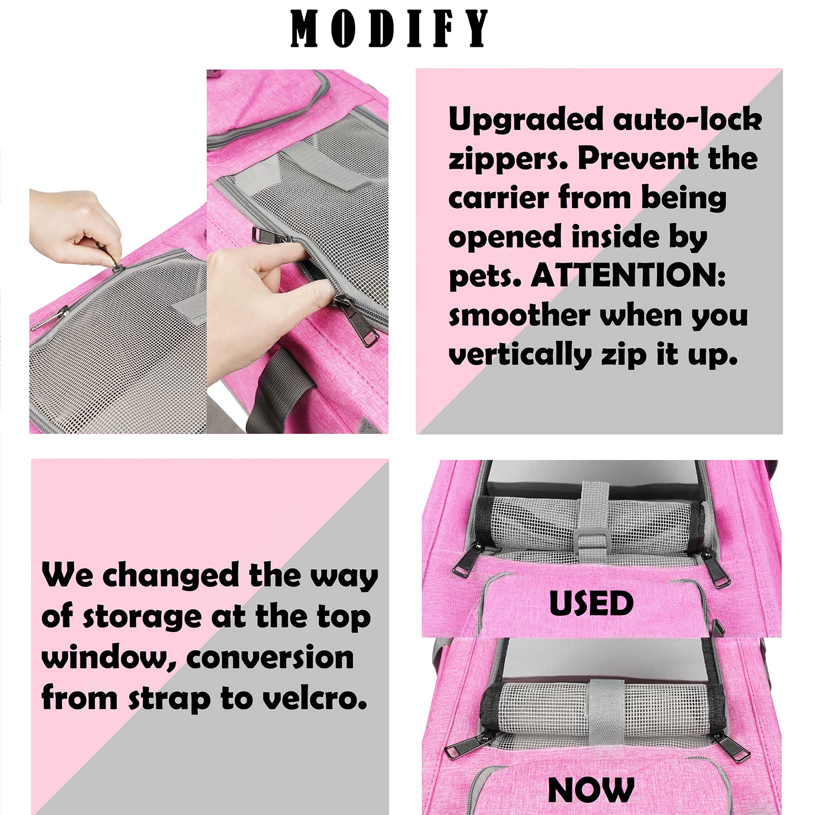 GAPZER pet carrier top-entry design allows easy access during vet visits