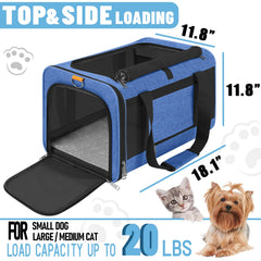 GAPZER pet carrier top-load entry simplifies loading during trips.