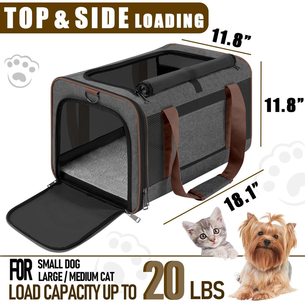 GAPZER soft carrier removable floor mat with washable cover for simple cleaning.