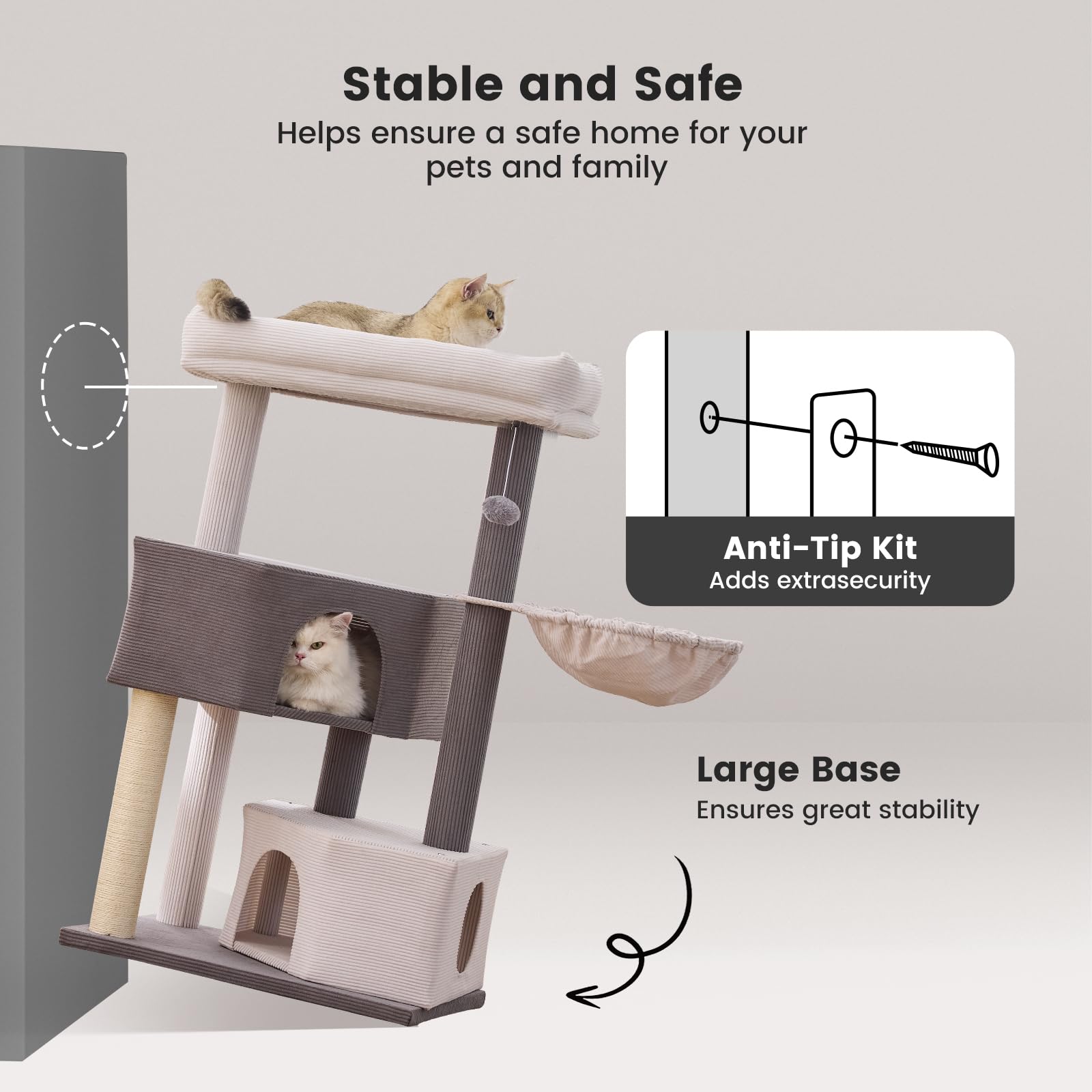 Gardner Pet 2.8in posts ensure stable support during climbs