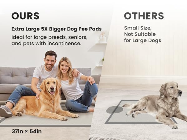 Gardner Pet 5XL pads feature anti-slip back dots to protect furniture without damage